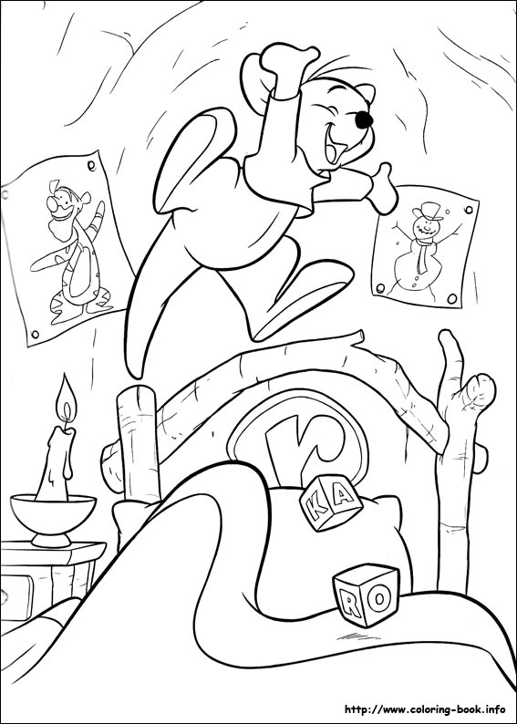 Winnie the Pooh coloring picture